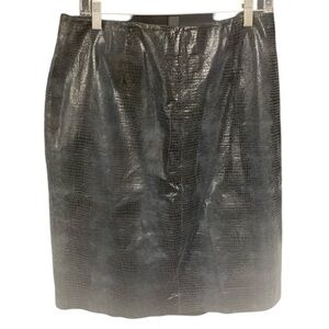 Valerie Steven leather skirt size 14